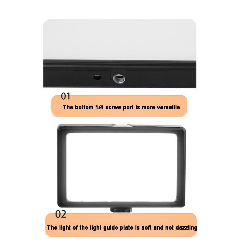 6 Three-Colour Photography Flat-Panel Fill Light With Bluetooth Remote And 0.5M Bracket