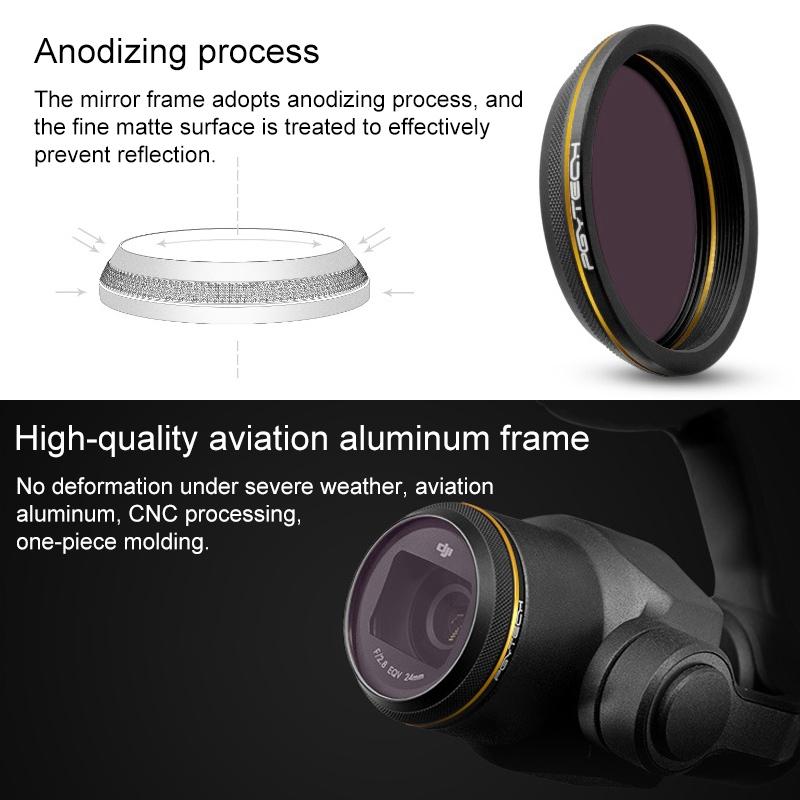 Gold Edge Hd Lens Filter For Dji Inspire 2 / X4S Drone