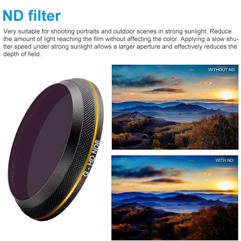 Gold Edge Hd Lens Filter For Dji Inspire 2 / X4S Drone