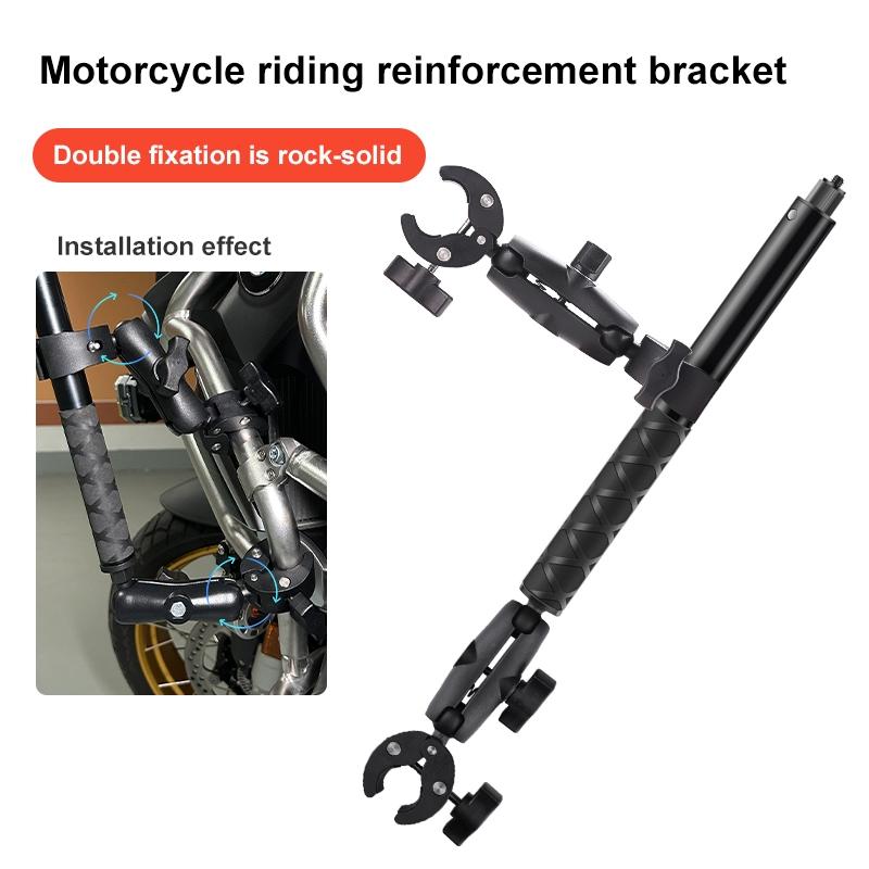 Universal Dual-Head Motorcycle Handlebar Mount Holder