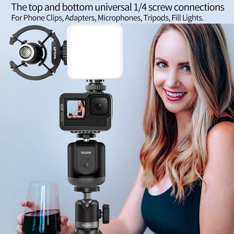Intelligent 360 Degree Follow Gimbal Camera With Ai Face Recognition - Black