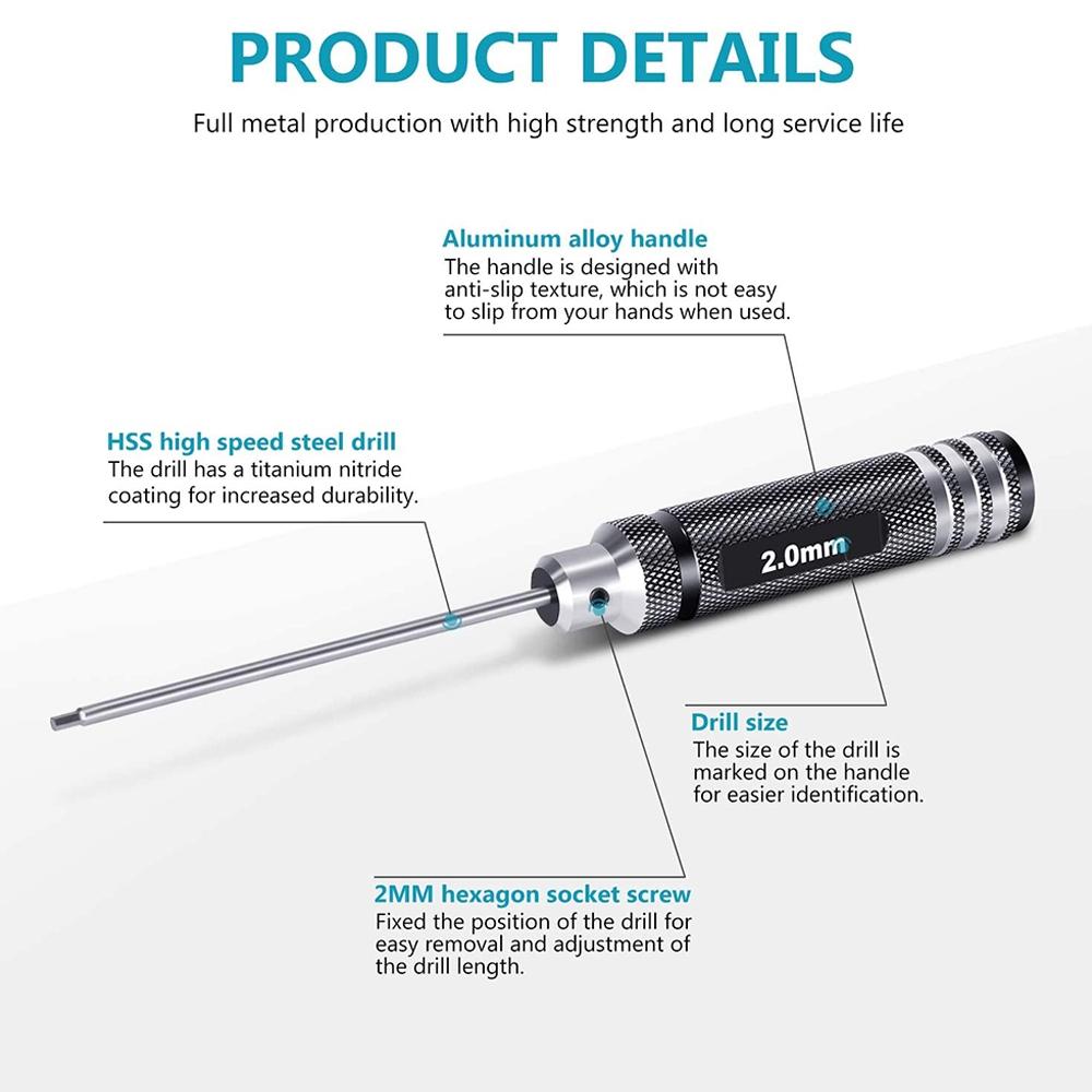 Drone Repair & Disassembly Tool - Inner Hex T6 / T9 Screwdriver