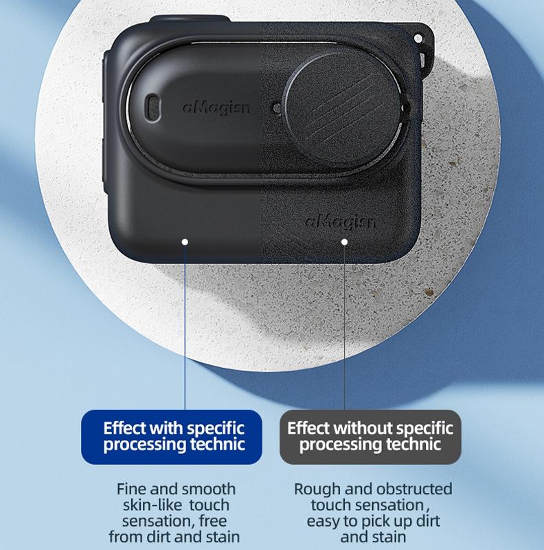 Amagisn Silicone Body Cover For Insta360 Go 3 With Lanyard