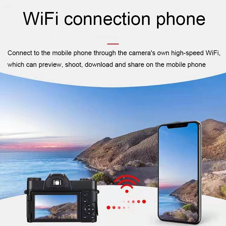 Retro Foldable 48Mp 4K Hd Digital Camera - Simple Version