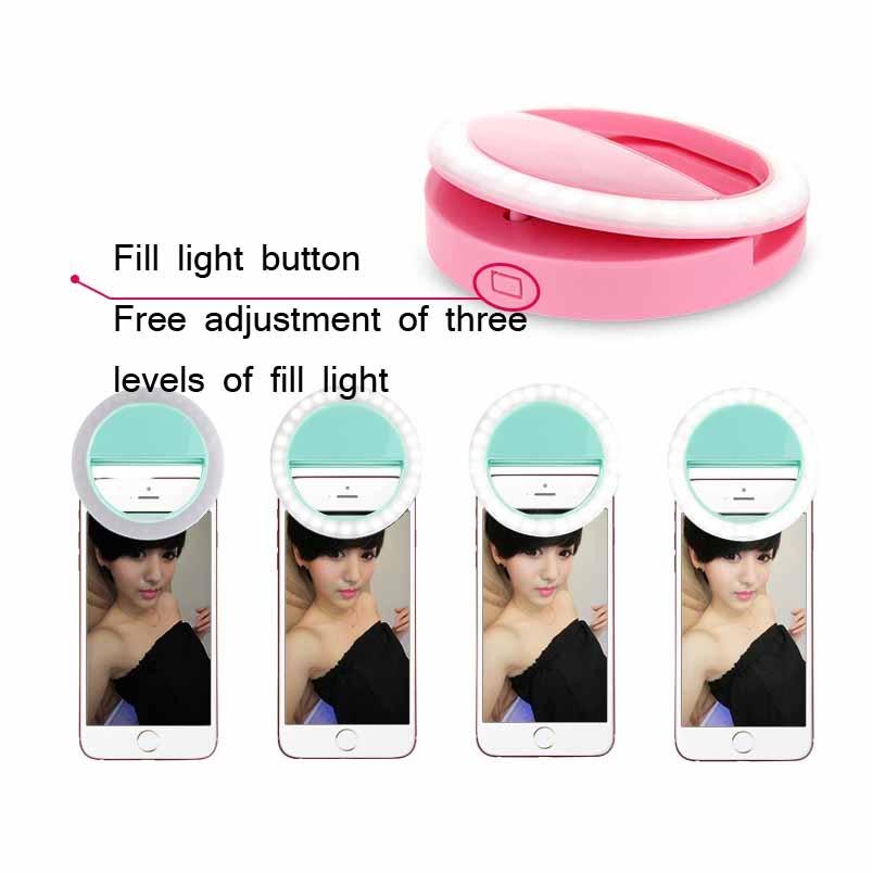 Ring-Shaped Selfie Light For Live Photography - Led Flashlight