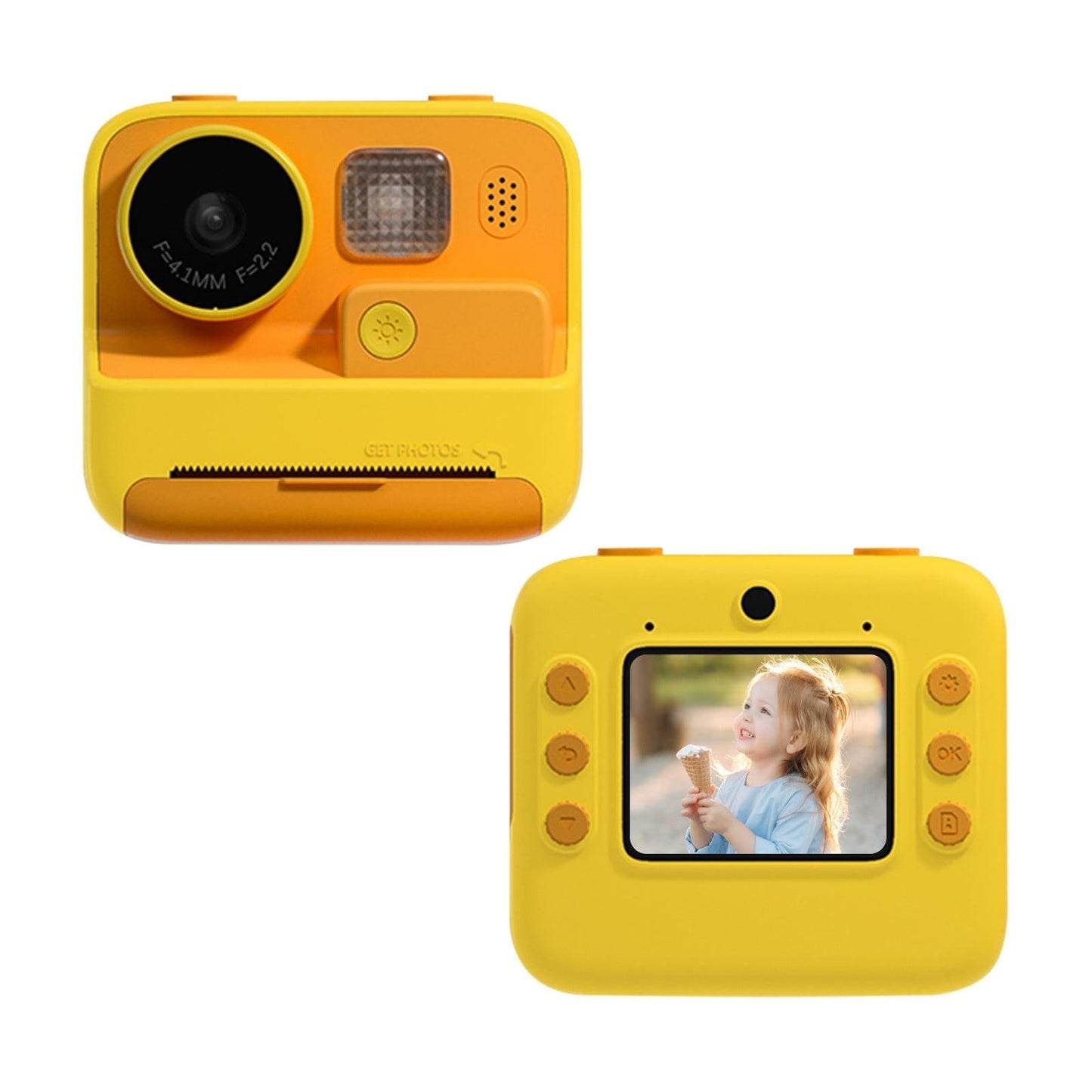 2-Inch Dual Lens Instant Print Camera For Children - 4800W Pixel