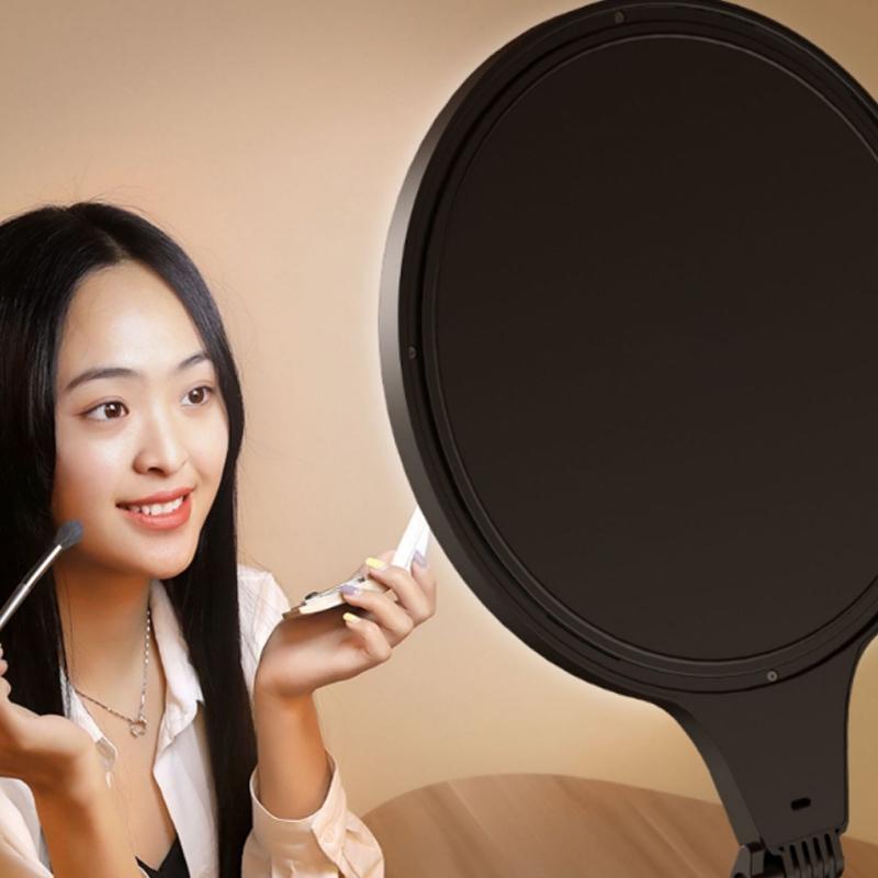 26Cm Live Broadcast Beauty Light Bracket With Cooling Bracket - Medium Version Black
