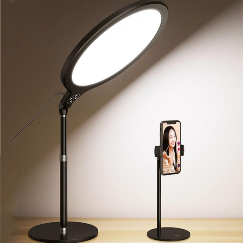 26Cm Live Broadcast Beauty Light Bracket With Cooling Bracket - Medium Version Black