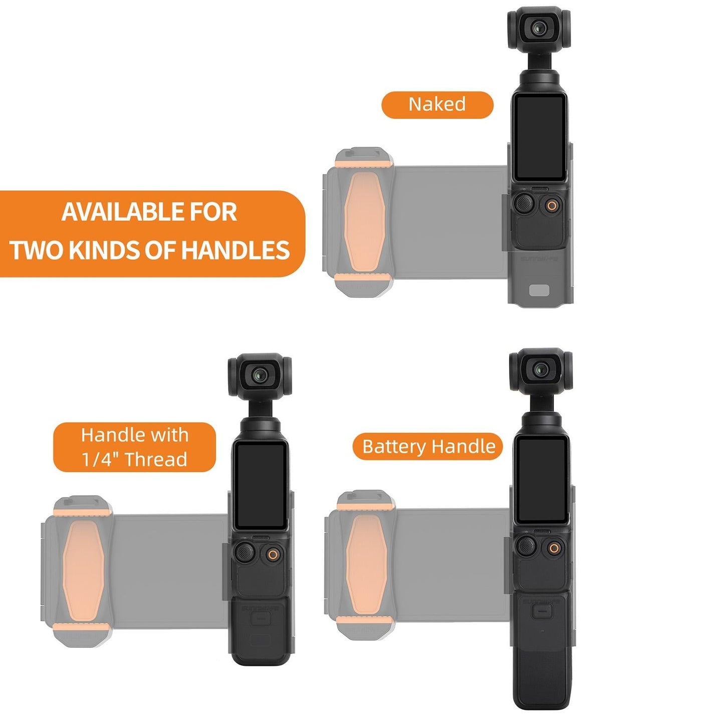 Portable Phone Clamp Holder With Storage Case For Dji Pocket 3