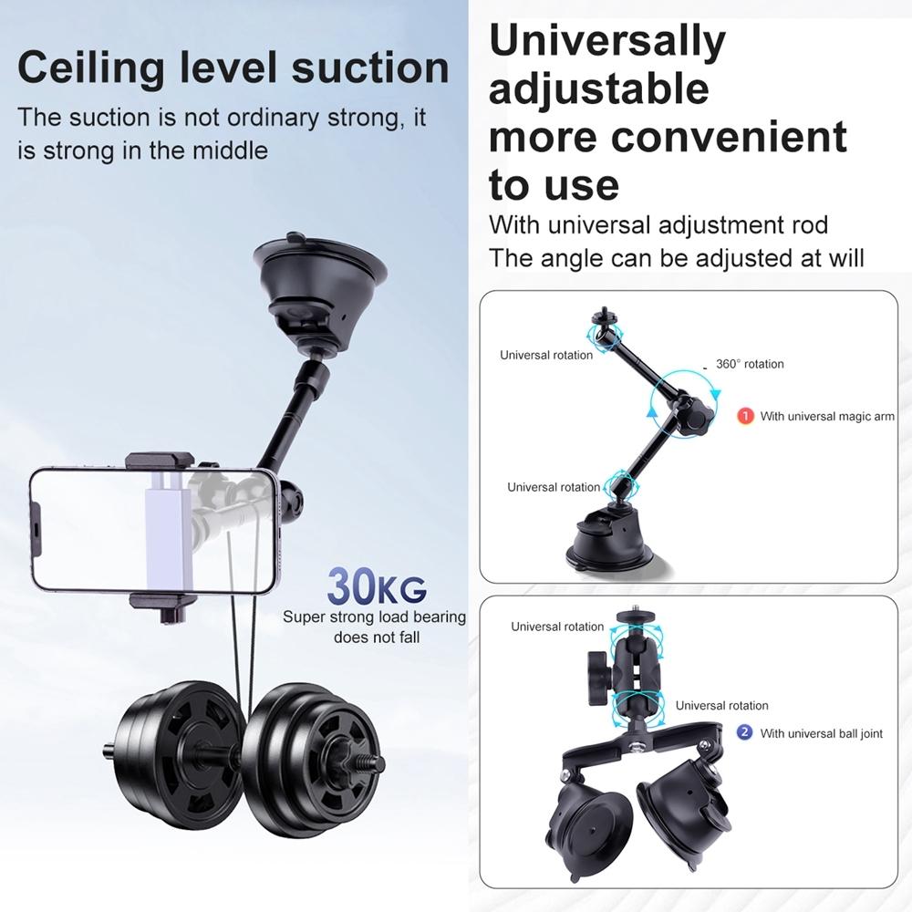 Articulating Magic Arm With Suction Cup Phone Mount