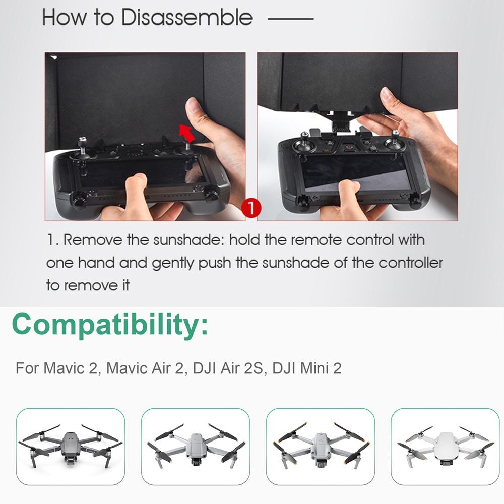 Foldable Sunshade With Screen Bracket For Dji Mavic Drones