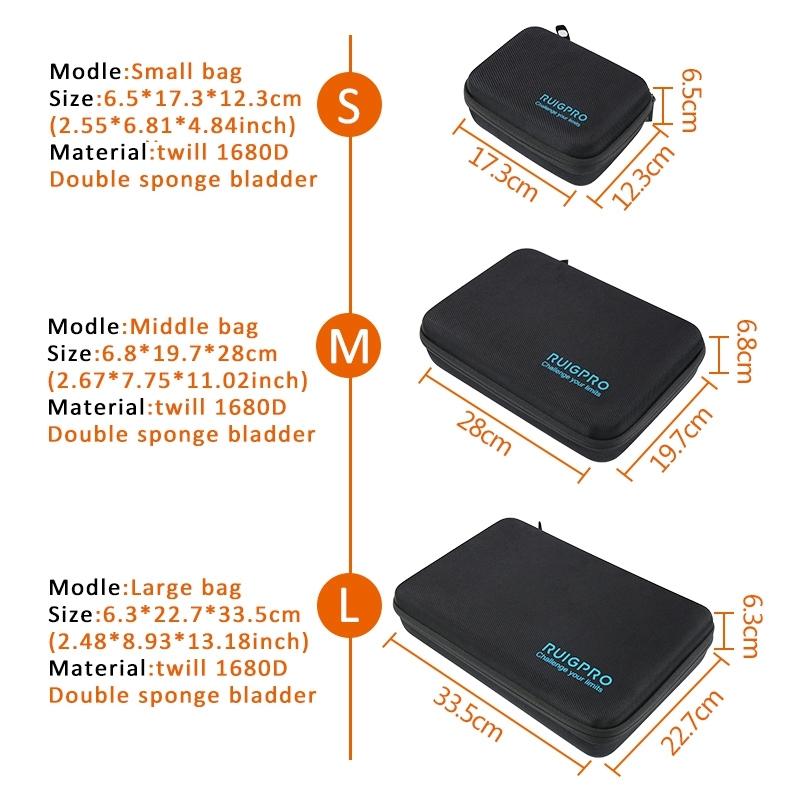 Portable Shockproof Waterproof Case For Dji Action - 33.5Cm X 22.7Cm X 6.3Cm