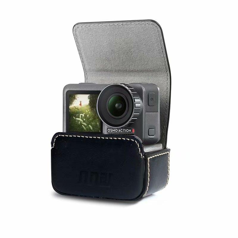 Waterproof Mini Leather Case For Dji Action Gopro Sjcam Xiaomi Mi Jia - Storage Box