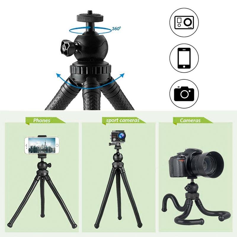 Versatile Octopus Tripod For Slr Cameras Gopro And Phones - Ball Head