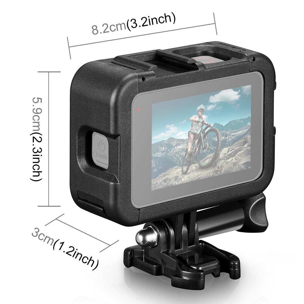 Gopro Hero12 Cage With Cold Shoe Base Slot