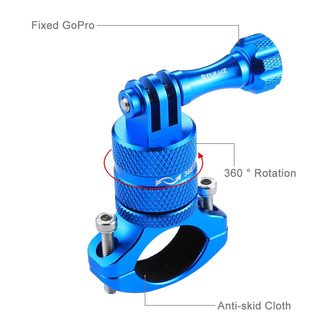 Universal Bike Handlebar Mount For Action Cameras - 360 Degree Rotation