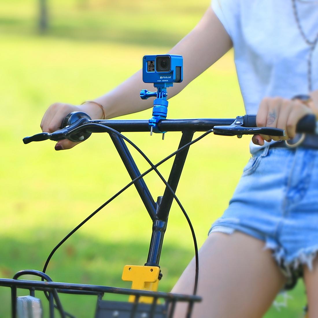 Universal Bike Handlebar Mount For Action Cameras - 360 Degree Rotation