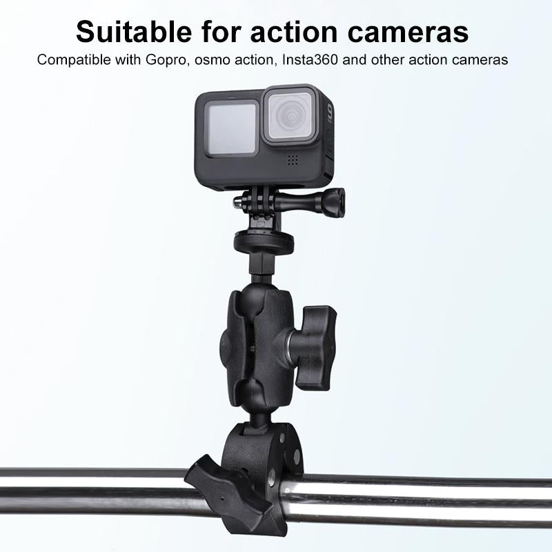 Adjustable 360 Degree Bike / Motorcycle Handlebar Mount For Action Cameras