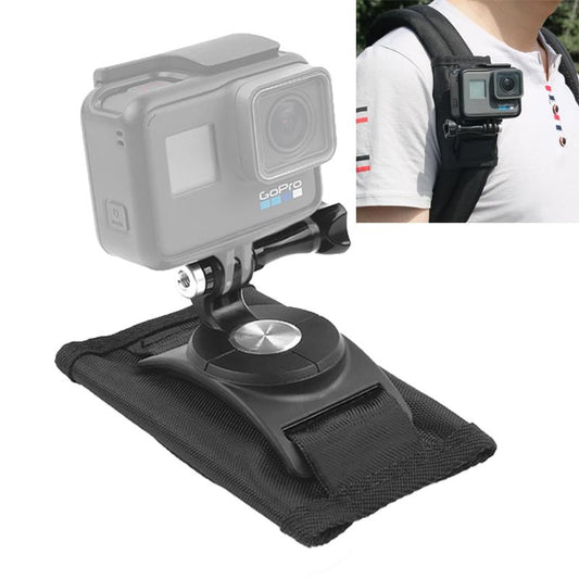 360 Degree Rotating Quick Release Backpack Strap Mount For Gopro Hero12