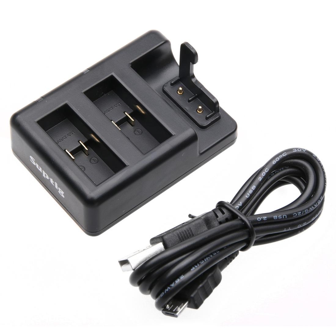 Remote Control Charger For Dual Batteries With Usb Cable For Gopro Hero7 / 6 / 5