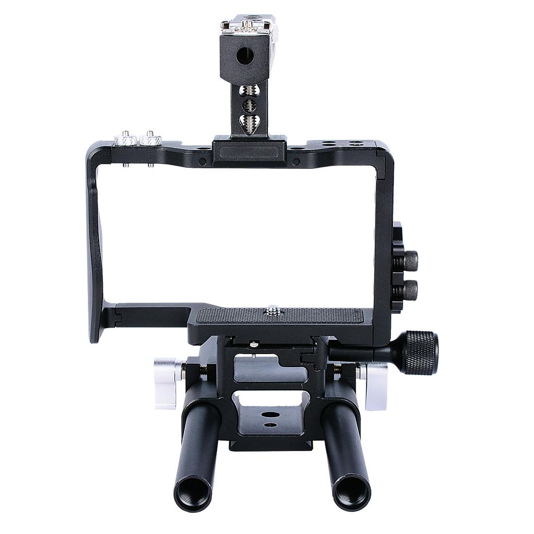 Sony A6000 / A6300 / A6400 / A6500 Camera Cage Stabilizer With Handle - Black