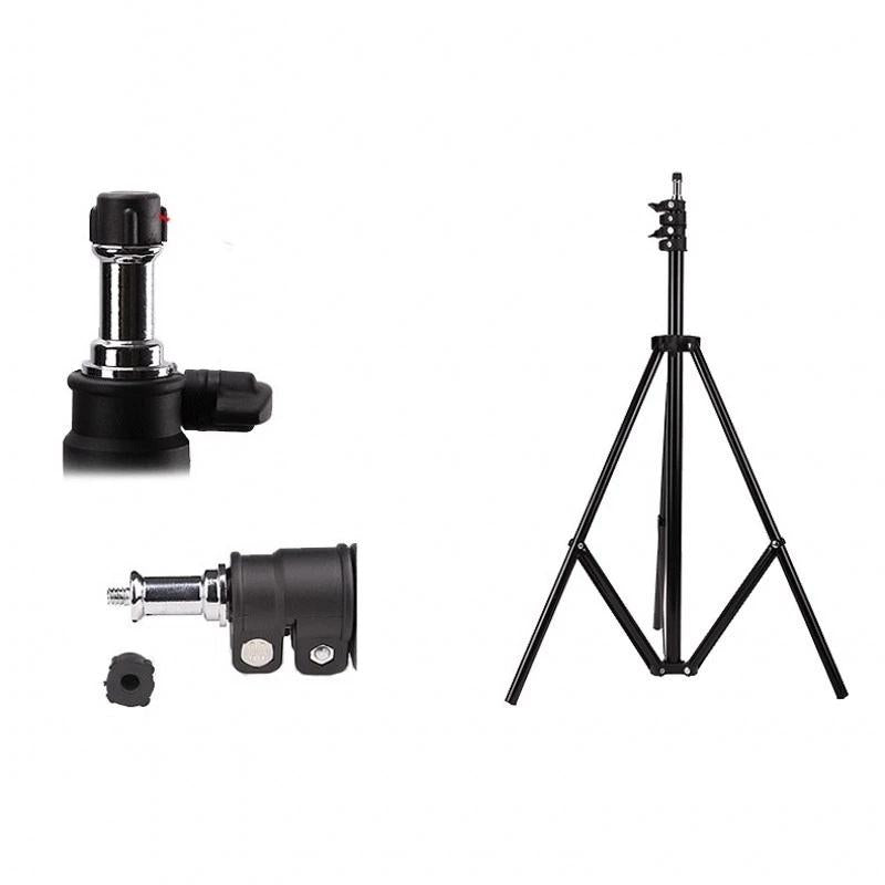 Aluminum Light Stand For Studio Flash - 2.8M Height - Black