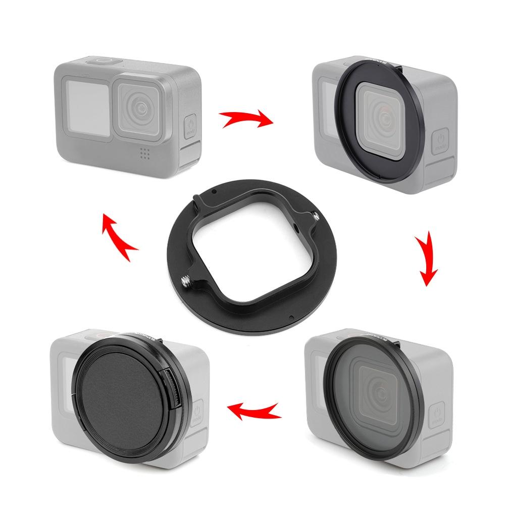 52Mm Cpl Uv Lens Filter + Adapter Ring For Gopro Hero12