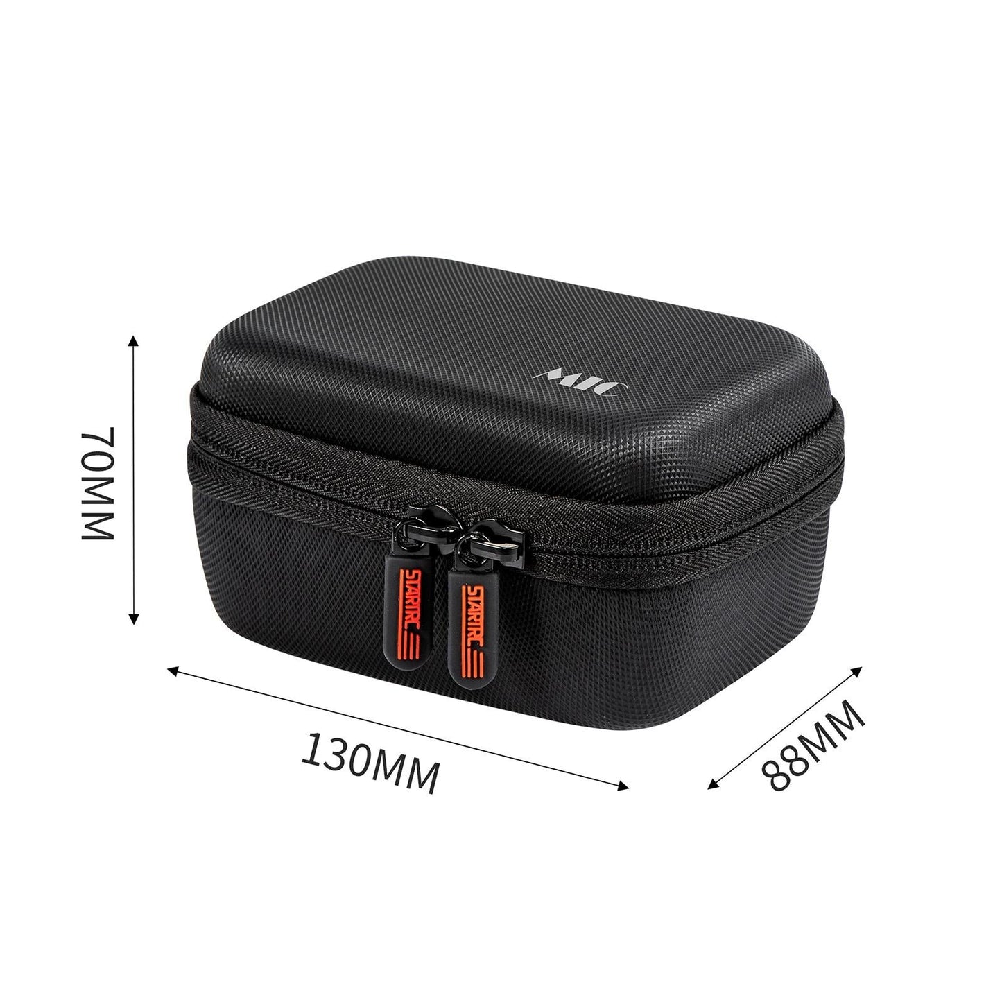 Diamond Texture Leather Storage Bag For Dji Mic - Pu Material