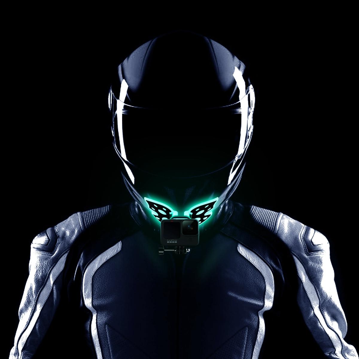 3-Way Pivot Arm Butterfly Helmet Mount For Gopro Hero12