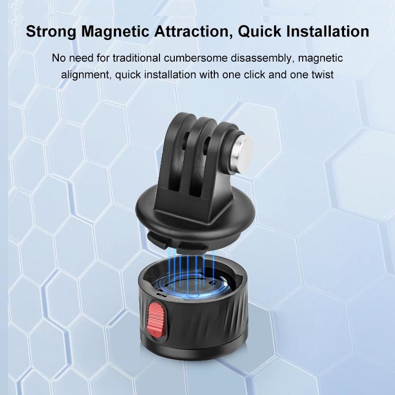 Magnetic Base Action Camera Adapter - 1 / 4 Inch