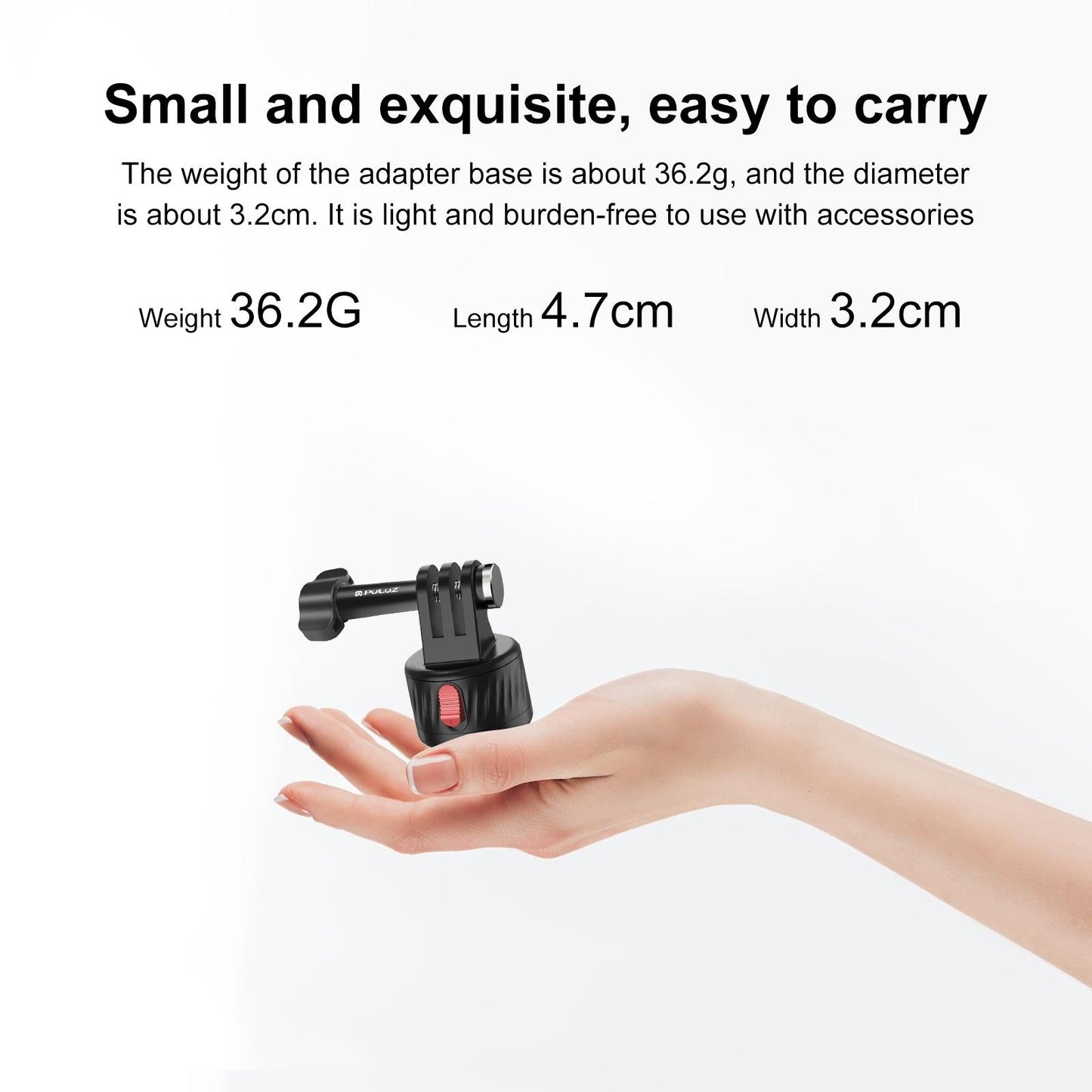 Magnetic Base Action Camera Adapter - 1 / 4 Inch