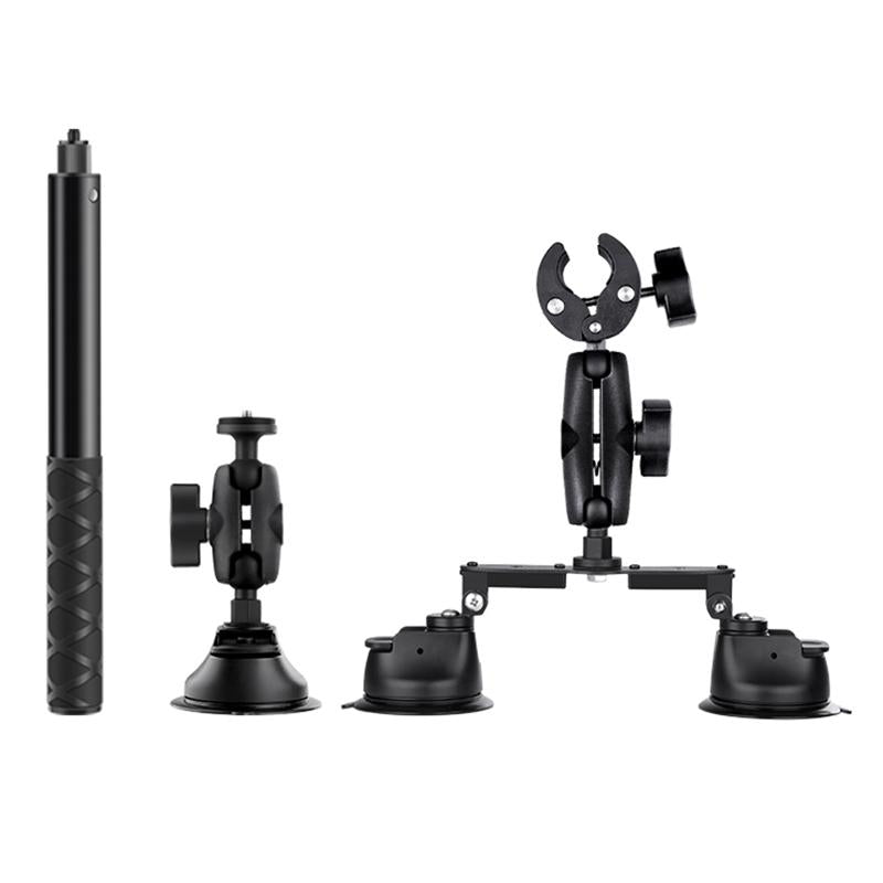 Selfie Stick Kit With Dual Leg And Single Suction Cups