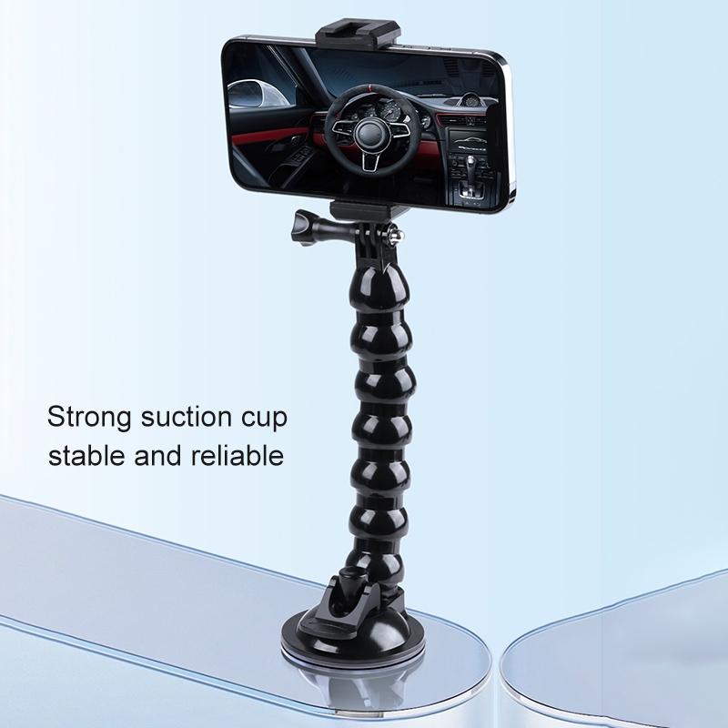 Flexible Suction Cup Mount With Phone Clamp - 1 / 4 Jaws