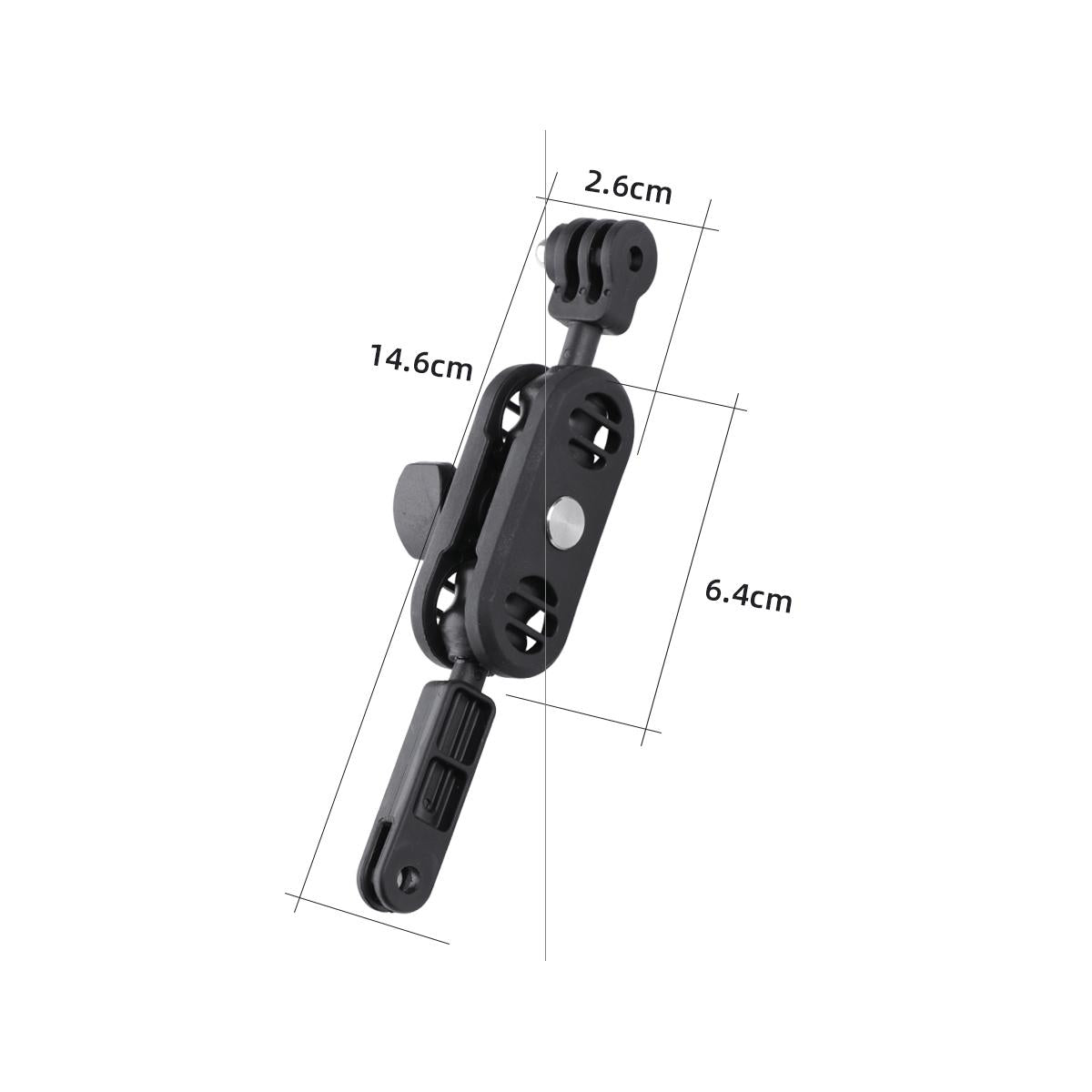 360 Degree Pivot Motorcycle Helmet Mount For Magic Arm Adapter