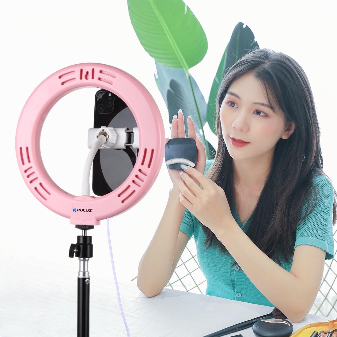 20Cm Usb Dual Colour Led Ring Light With Phone Clamp