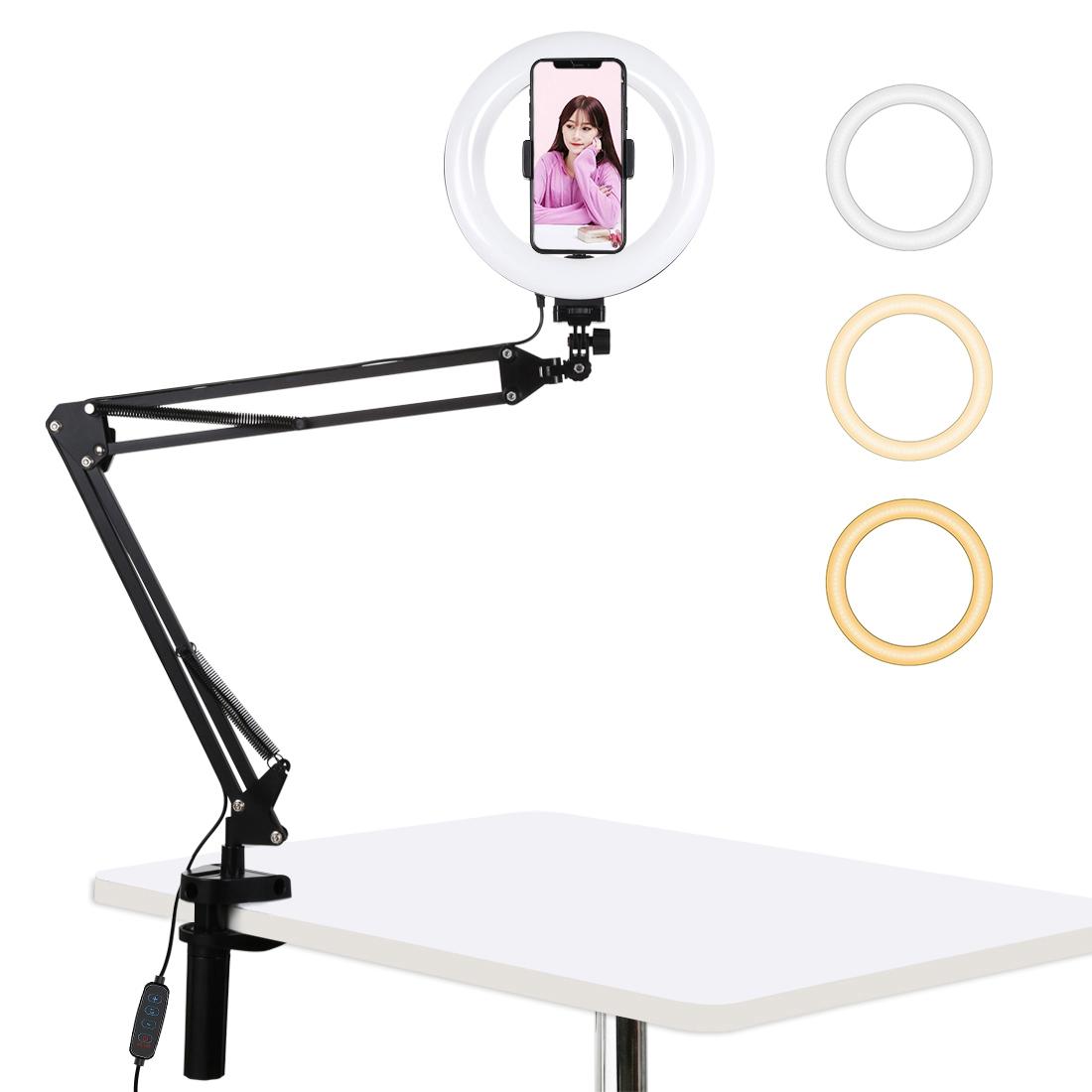 7.9 Ring Light With Usb 3 Modes Dual Colour Phone Clamp