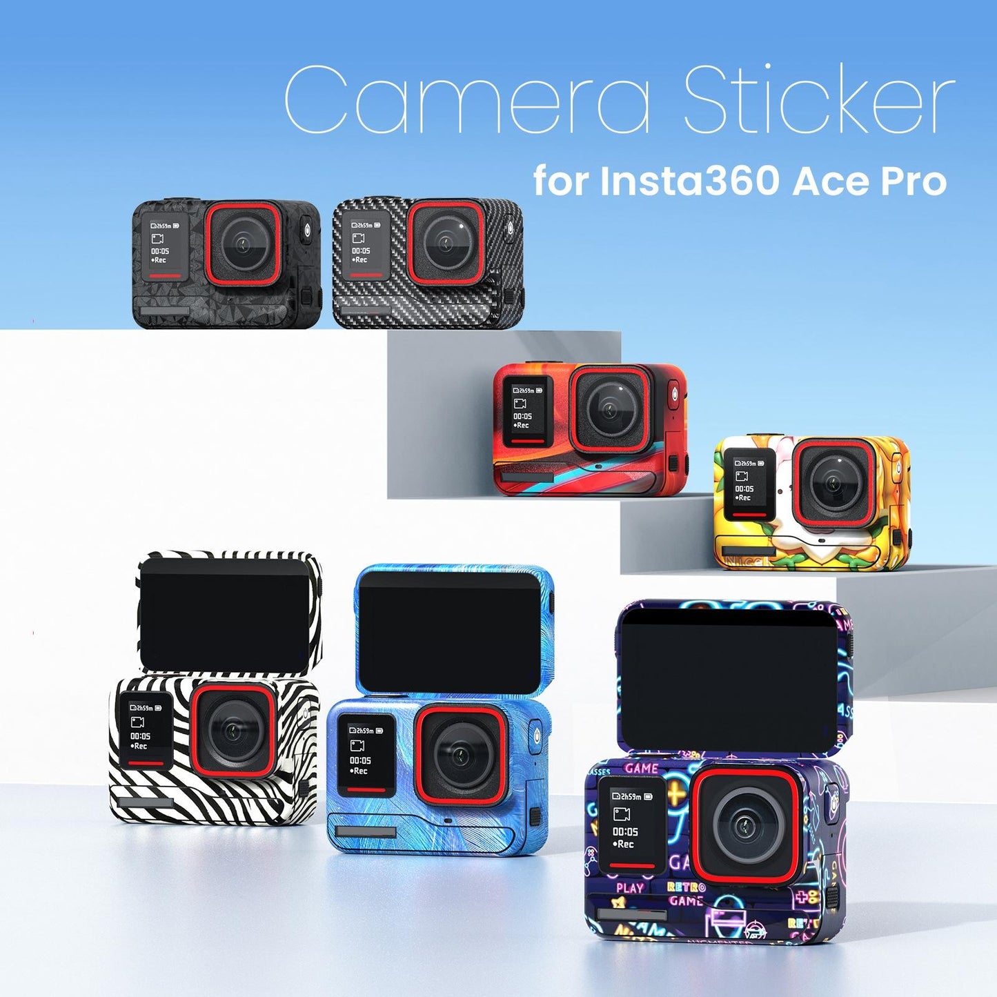 Sports Camera Accessories For Insta360 Ace Pro - Amagisn Body Sticker