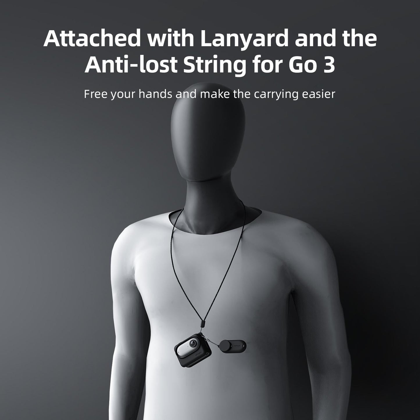 Amagisn Silicone Body Cover For Insta360 Go 3 With Lanyard