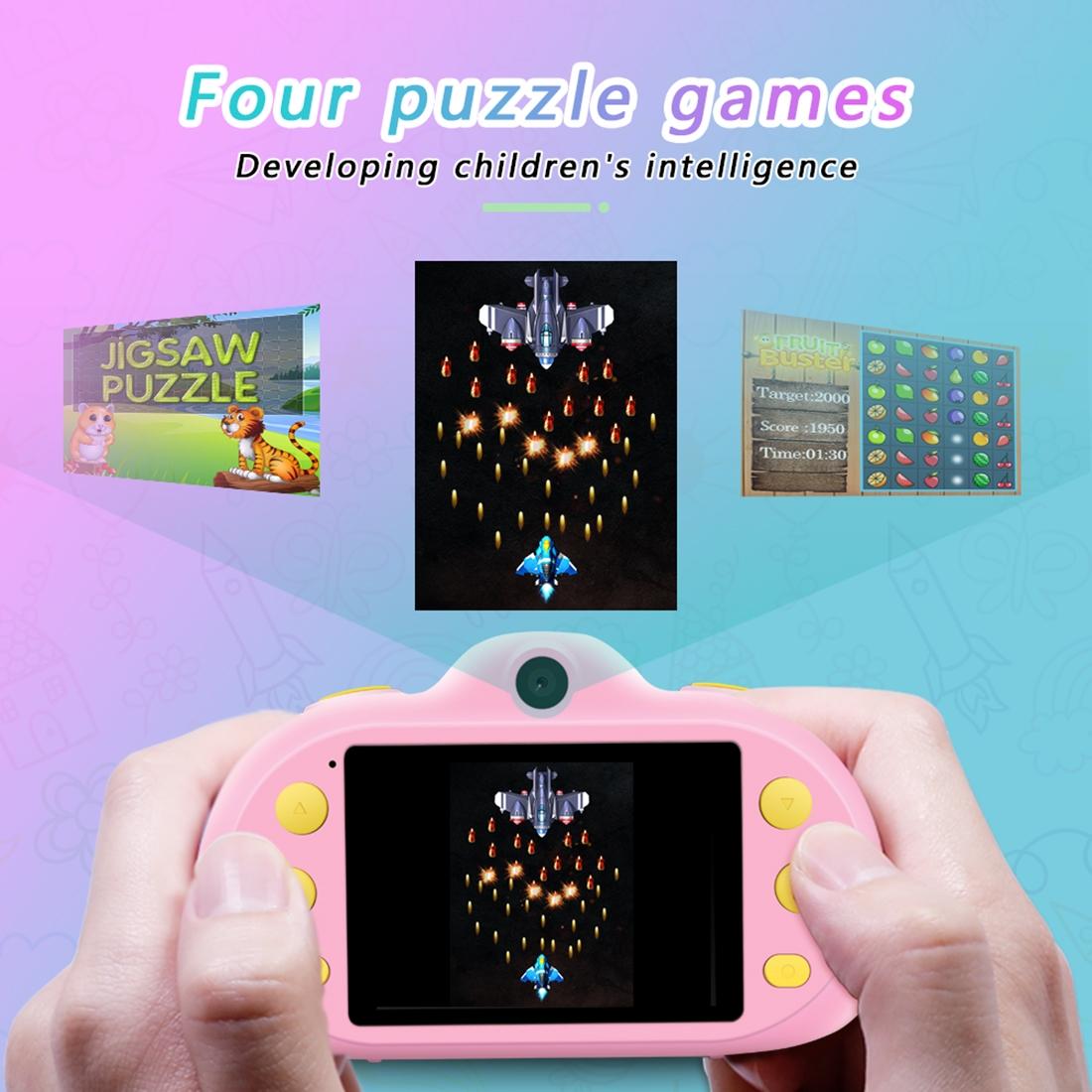 8Mp Dual-Lens Children Camera With 2.4 Screen Supports 32Gb Tf Card