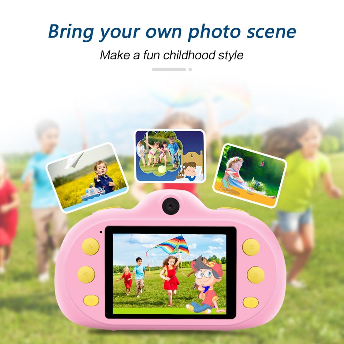 8Mp Dual-Lens Children Camera With 2.4 Screen Supports 32Gb Tf Card