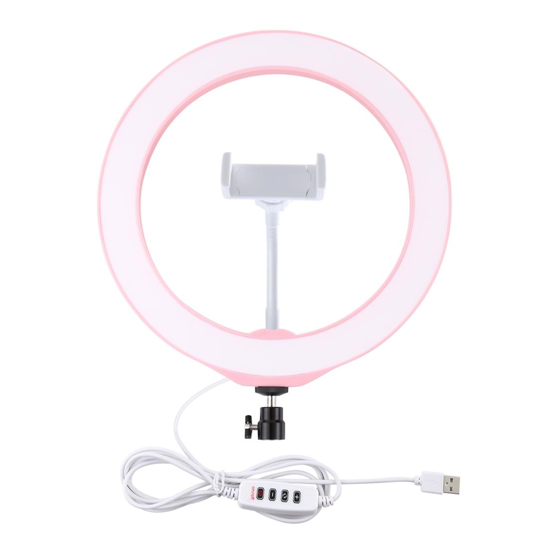26Cm Dimmable Led Ring Light With Tripod And Phone Clamp