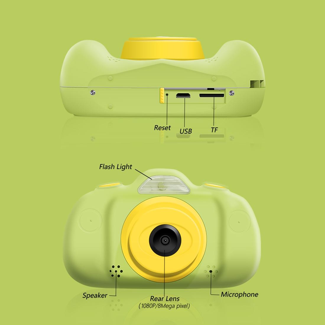 8Mp Dual-Lens Children Camera With 2.4 Screen Supports 32Gb Tf Card