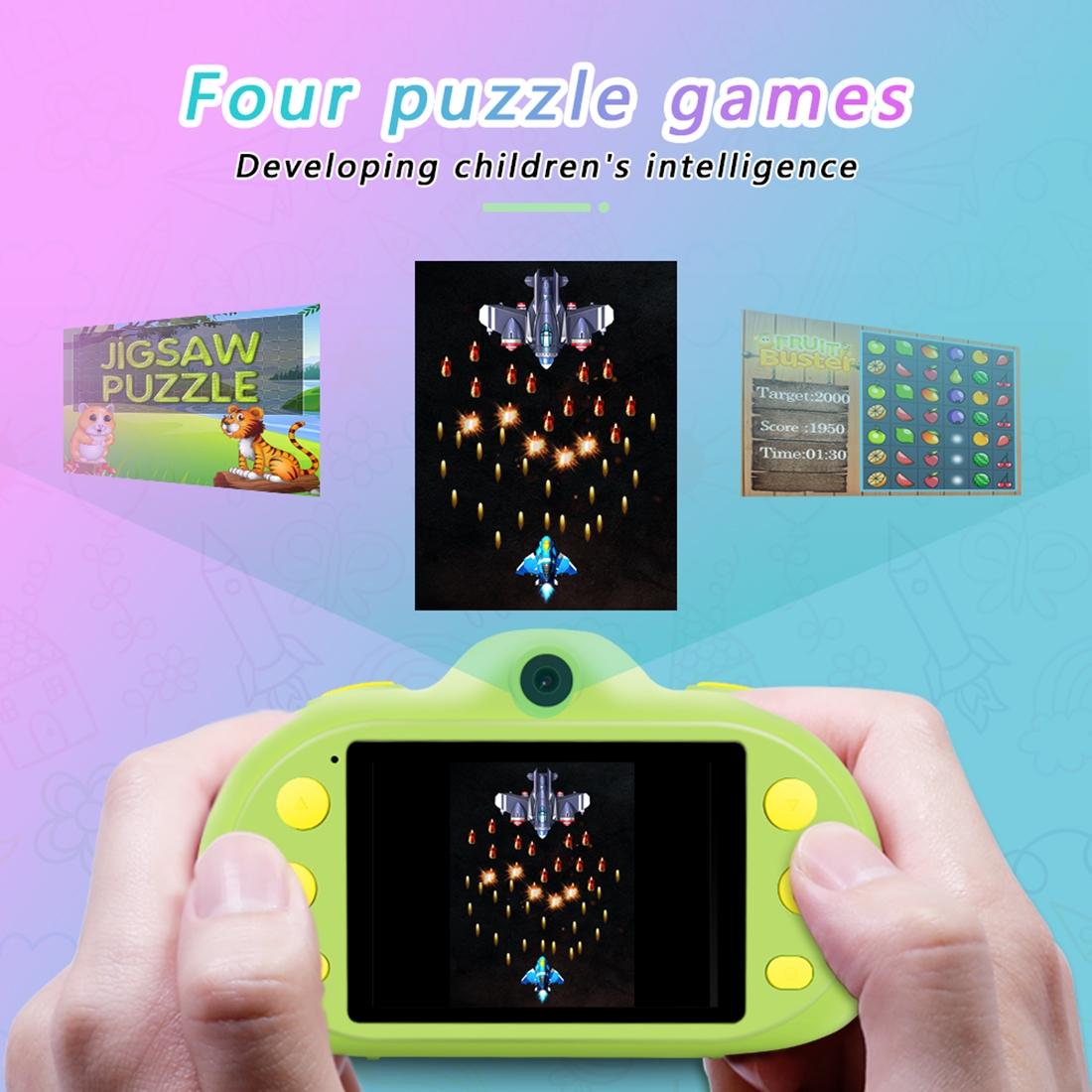 8Mp Dual-Lens Children Camera With 2.4 Screen Supports 32Gb Tf Card