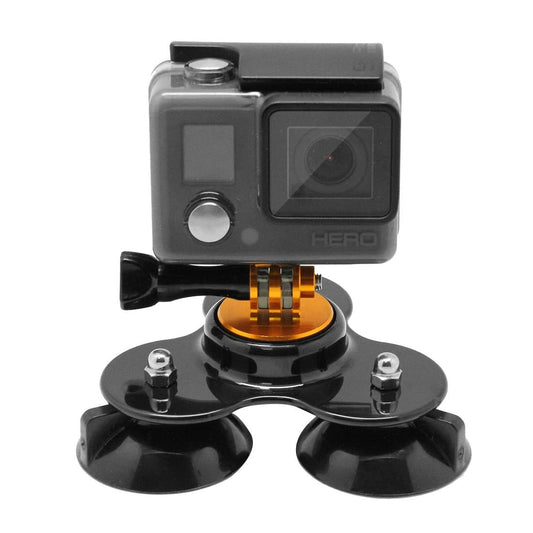 Universal Suction Cup Mount For Action Cameras With Tripod And Handle