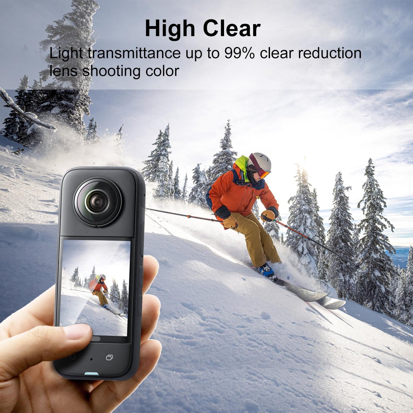 2-Pack Curved Hd Screen Protector For Insta360 X3