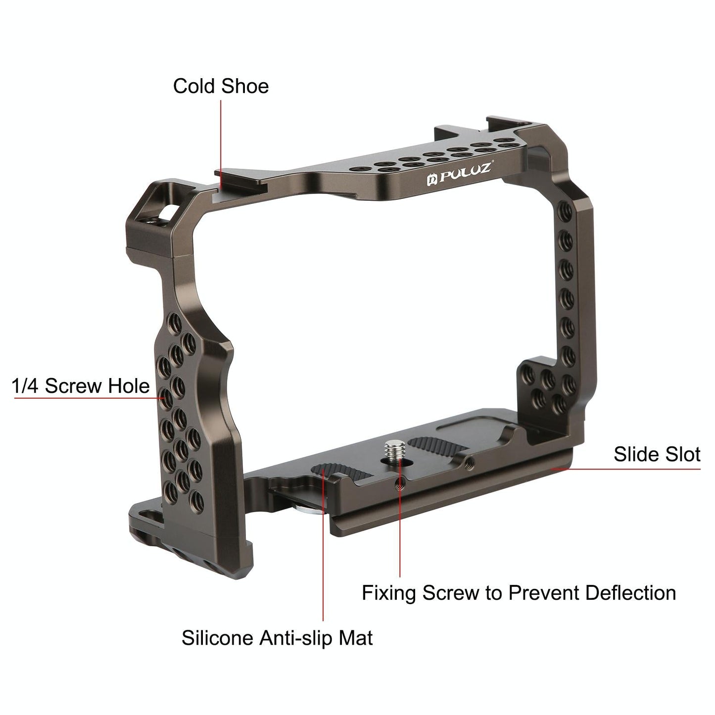 Sony A7 Iii / A7R Iii Camera Cage Stabilizer - Bronze No Handle