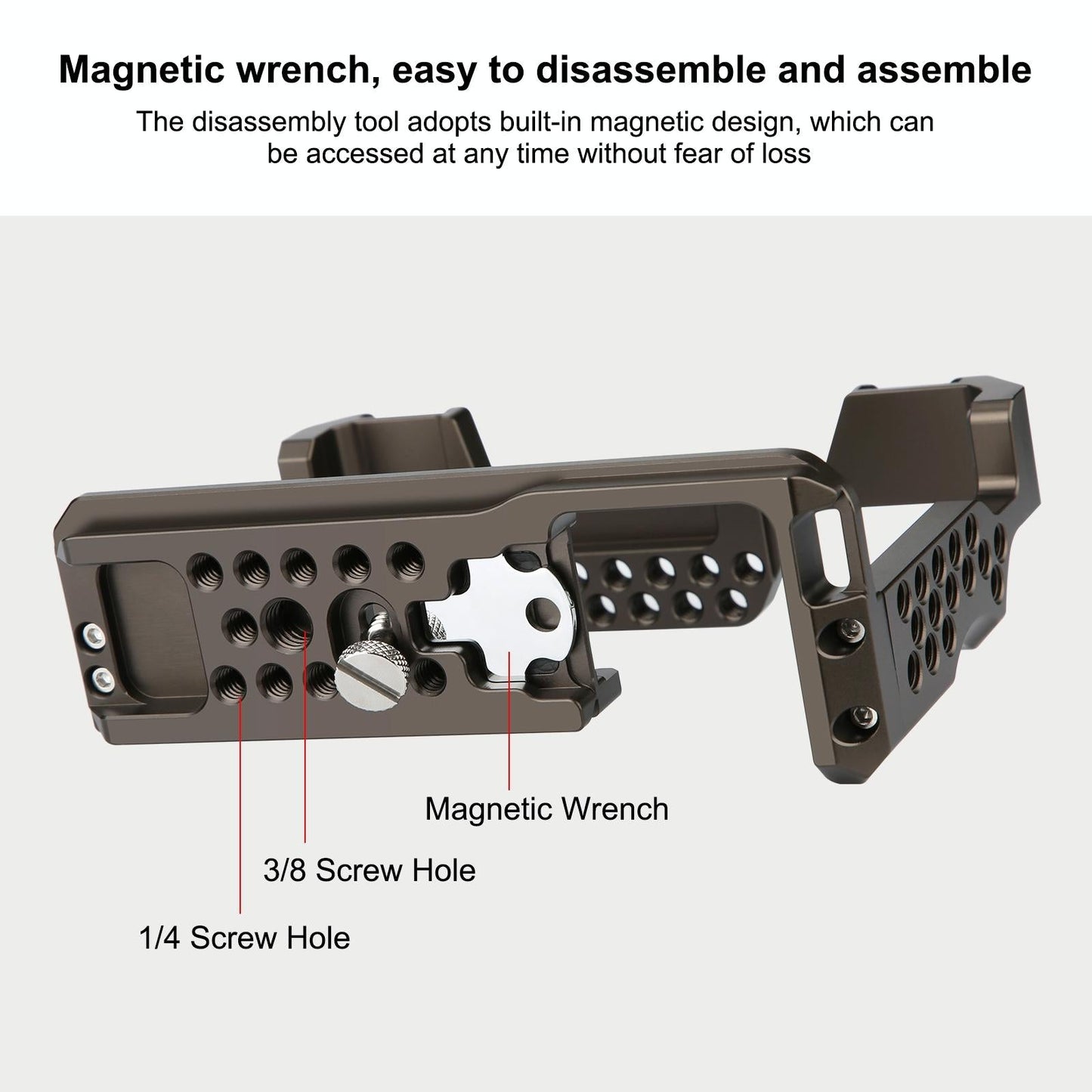 Sony A7 Iii / A7R Iii Camera Cage Stabilizer - Bronze No Handle