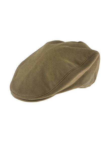 Dents Mens Moleskin Flat Cotton Cap Ivy Hat - Camel - X-Large