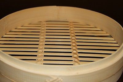 7 Inch Bamboo Steamer Set-2 Steamer Baskets With 1 Lid