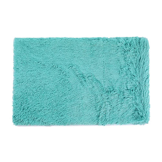 Fluffy Pet Blankets-Soft Faux Fur, Anti-Anxiety Cozy Throws for Cats and Dogs, M 80*55cm emerald green